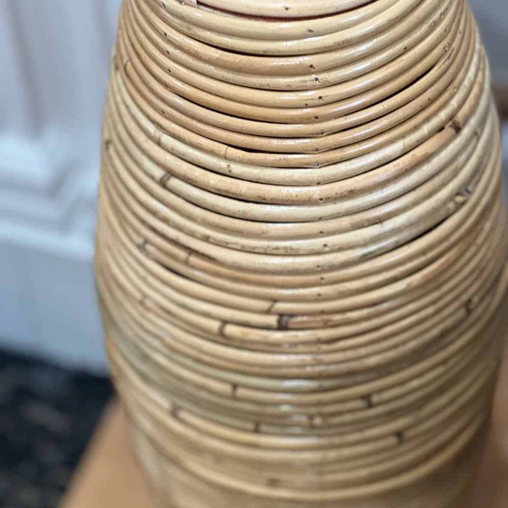 BOGO 50% OFF the second one Natural Indonesian rattan vase 11.8” - Picture 11 of 12